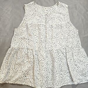 Gap Tank Top Preppy Scoop key hole Neck Classic Women's Size M Shirt